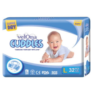 Velona Cuddles Diaper Sticker L 32 pcs Pack