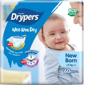 Drypers Wee Wee Dry Diaper Sticker NB 60 pcs Pack