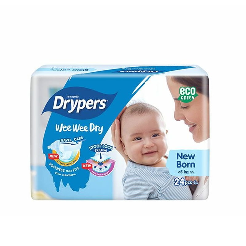 Drypers Wee Wee Dry Diaper Sticker NB 24 pcs Pack
