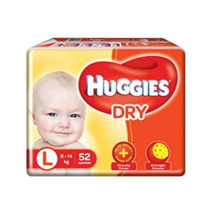 Huggies Dry Diaper Sticker L 52 pcs Pack