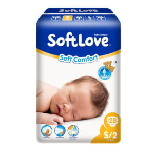Softlove Baby Diaper Sticker S 28 pcs Pack