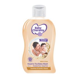 Baby Cheramy Head to Toe Baby Wash Milk & Oats 200ml