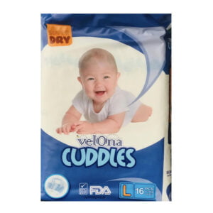 Velona Cuddles Baby Diaper Sticker L 16pcs Pack