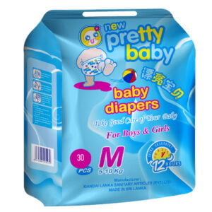 Pretty Baby Diaper Sticker M-30pcs