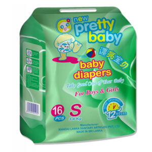 Pretty Baby Diaper Sticker S-16pcs