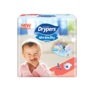 Drypers Wee Wee Dry Diaper Sticker L 18 pcs Pack
